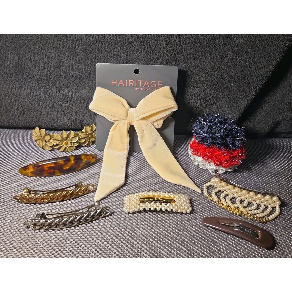 Vntg Hair Clip And Scrunchies